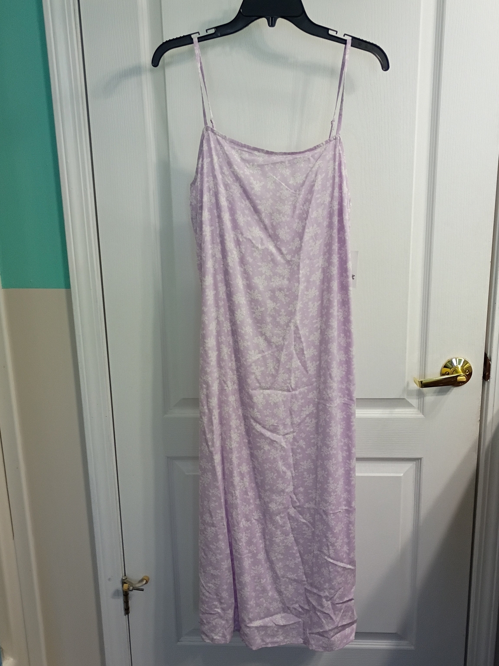 Billabong Lilac Floral Slip Dress with Adjustable Straps